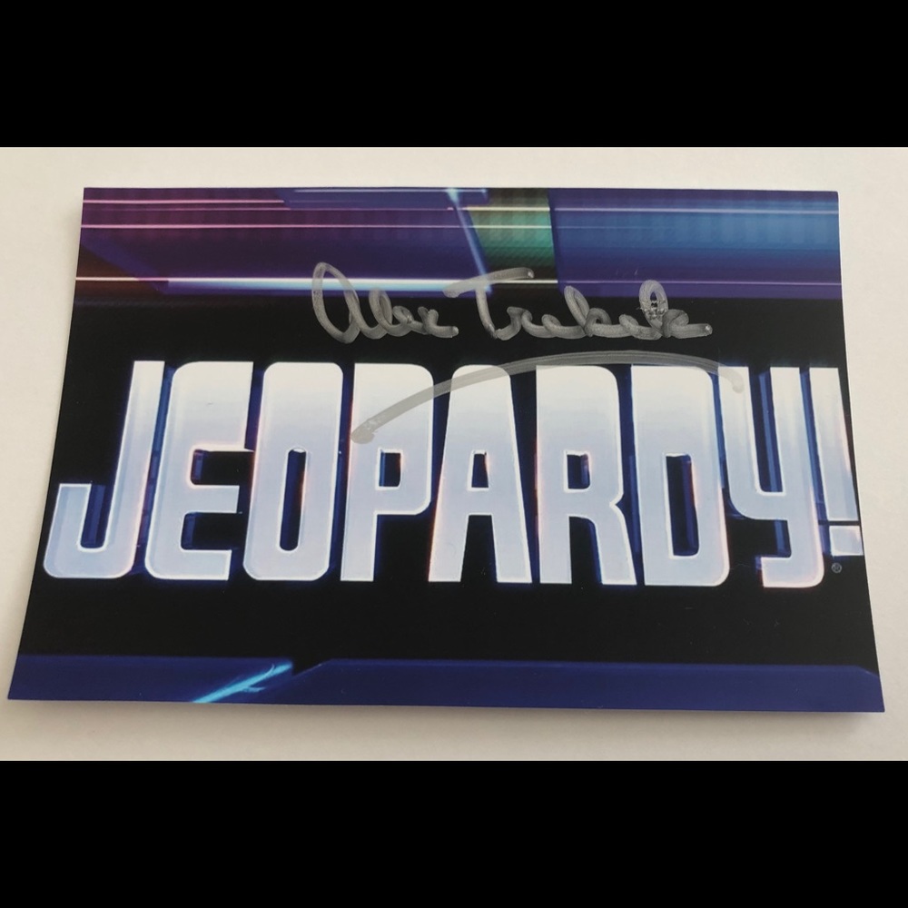 Alex Trebek Autographed Signed Photo 4x6 Picture